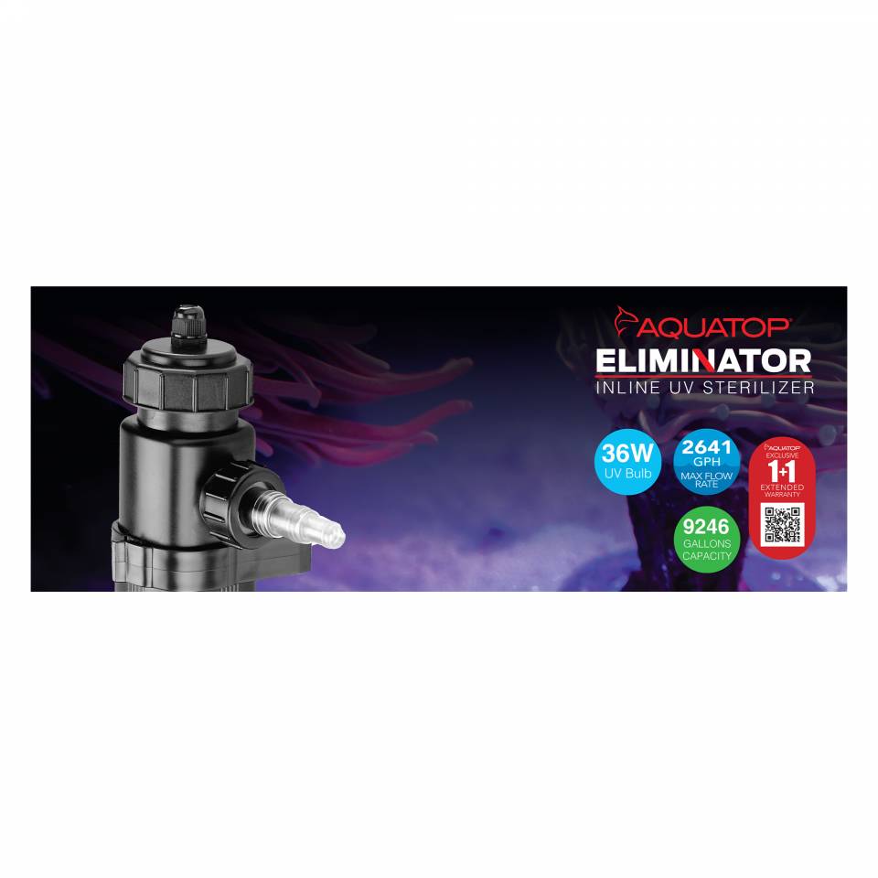 Aquatop E-36 Eliminator Inline UV Sterilizer