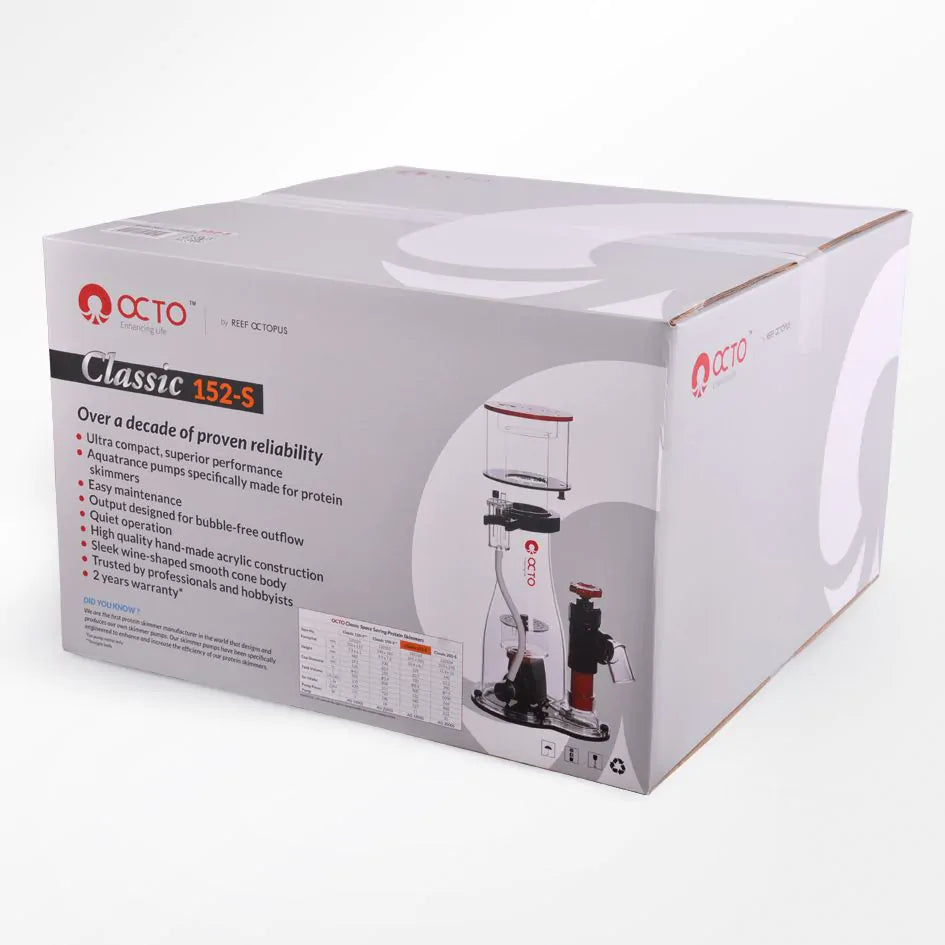 Reef Octopus CLSC-152SS Protein Skimmer – Up to 150 Gallons