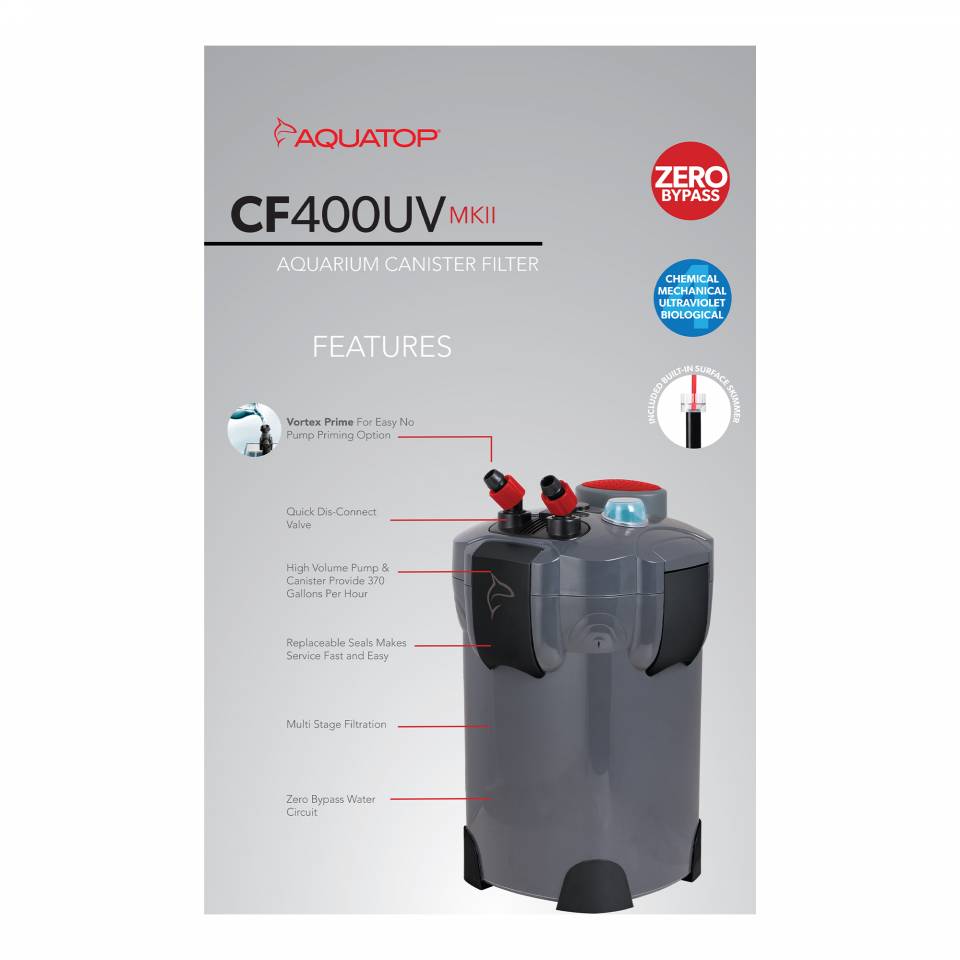 Aquatop CF-400UV MKII Canister